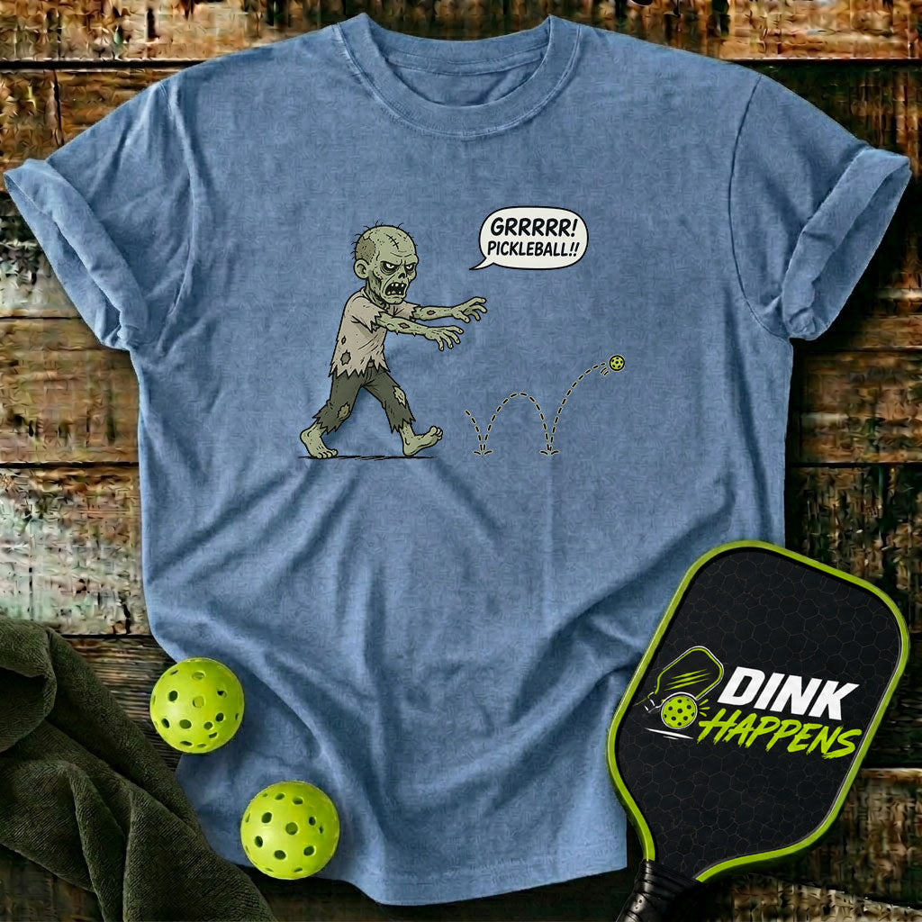 GRRRR! Pickleball!! - Zombie Pickleball T-Shirt
