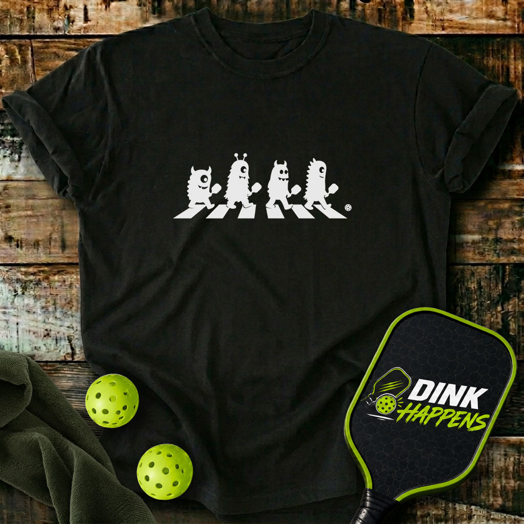 Crosswalk Monsters - Pickleball T-Shirt
