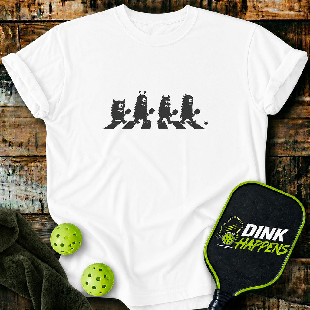 Crosswalk Monsters - Pickleball T-Shirt