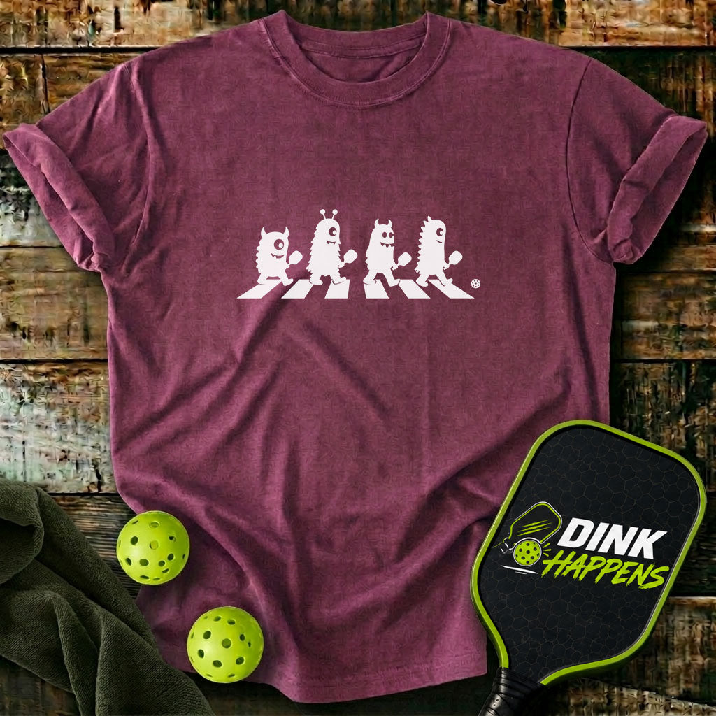 Crosswalk Monsters - Pickleball T-Shirt