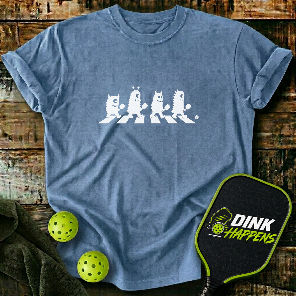 Crosswalk Monsters - Pickleball T-Shirt