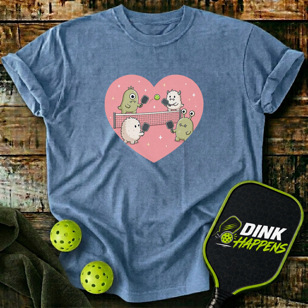 Love At First Dink - Monster Pickleball T-Shirt