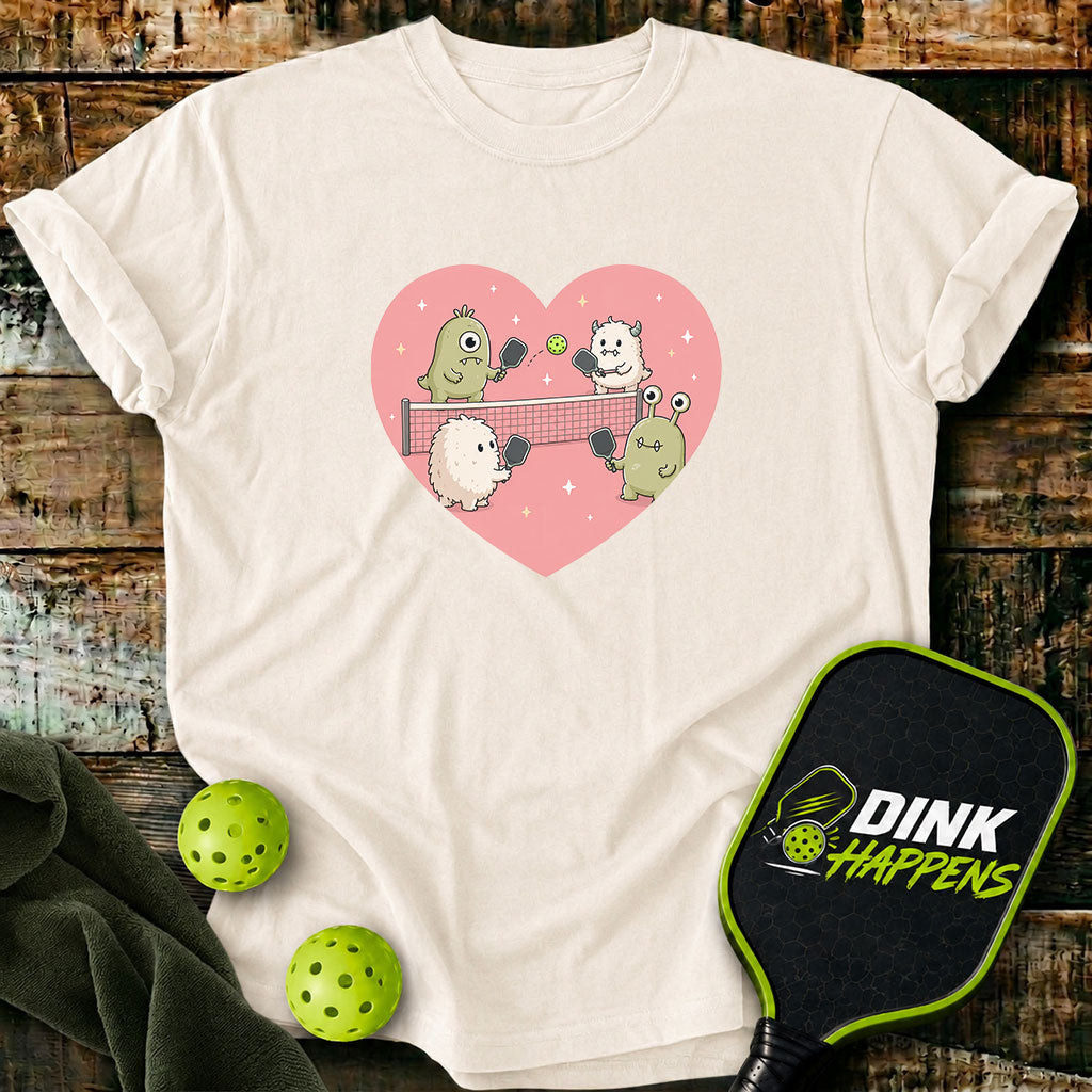 Love At First Dink - Monster Pickleball T-Shirt