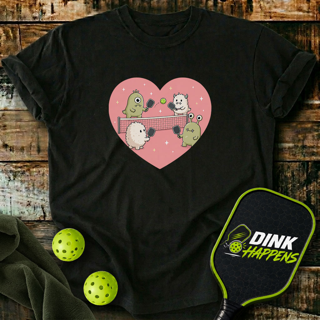 Love At First Dink - Monster Pickleball T-Shirt