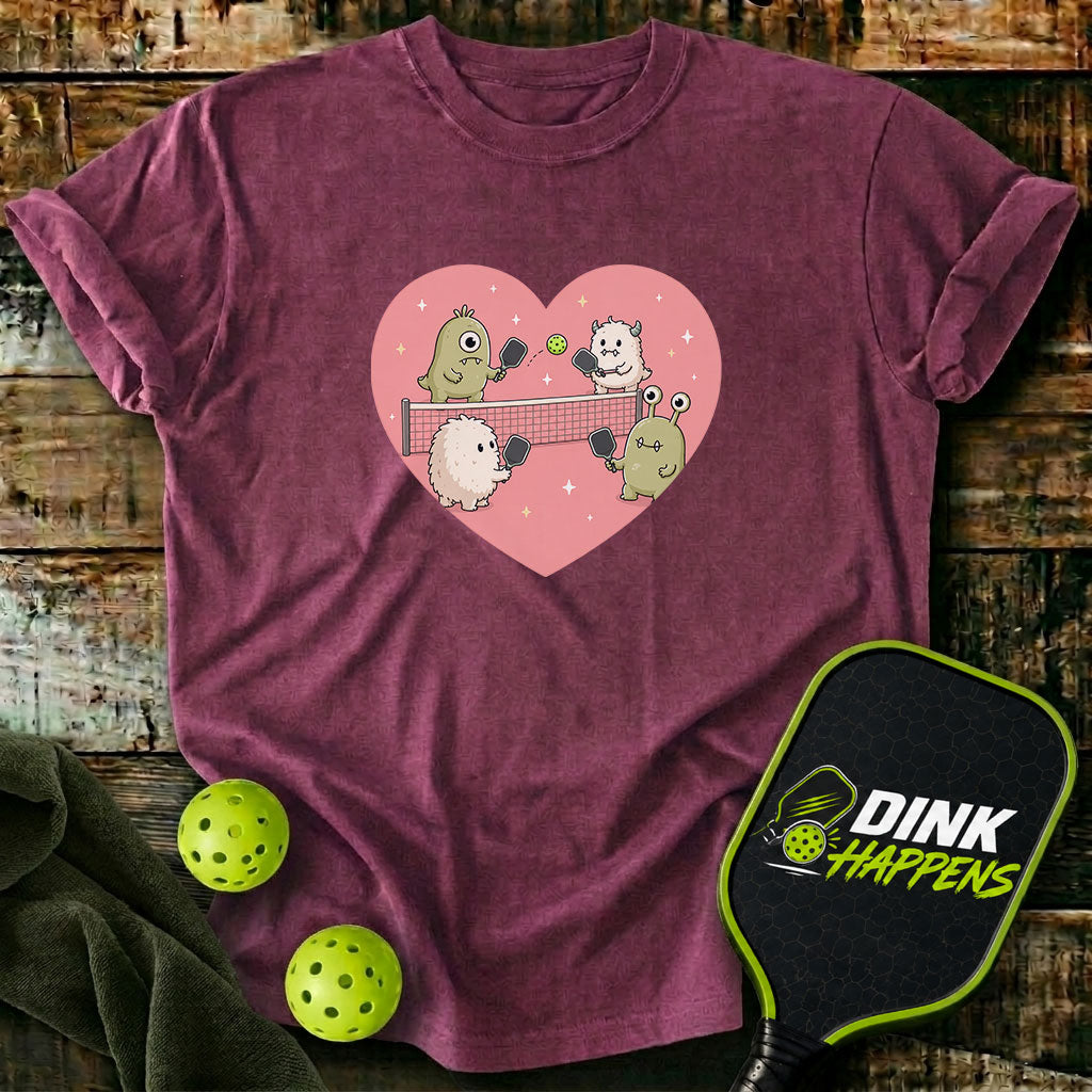 Love At First Dink - Monster Pickleball T-Shirt