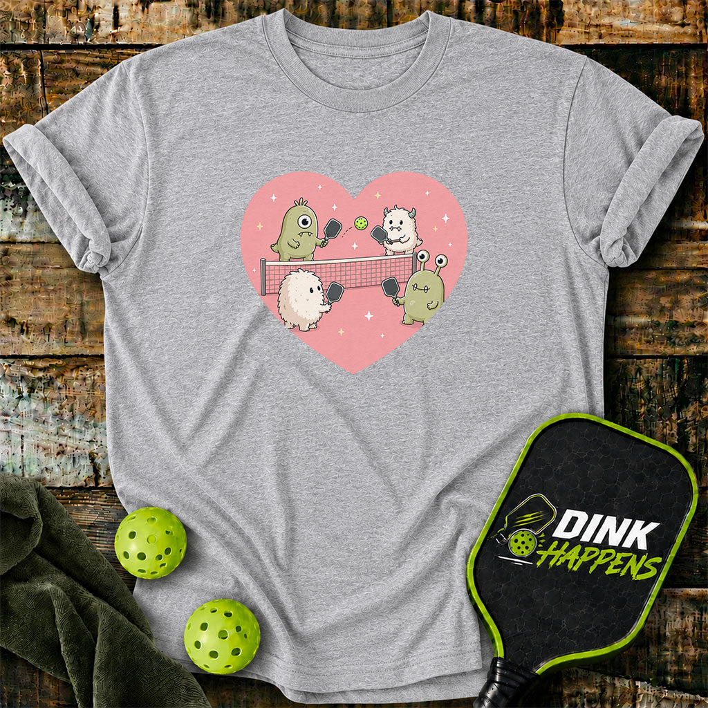 Love At First Dink - Monster Pickleball T-Shirt