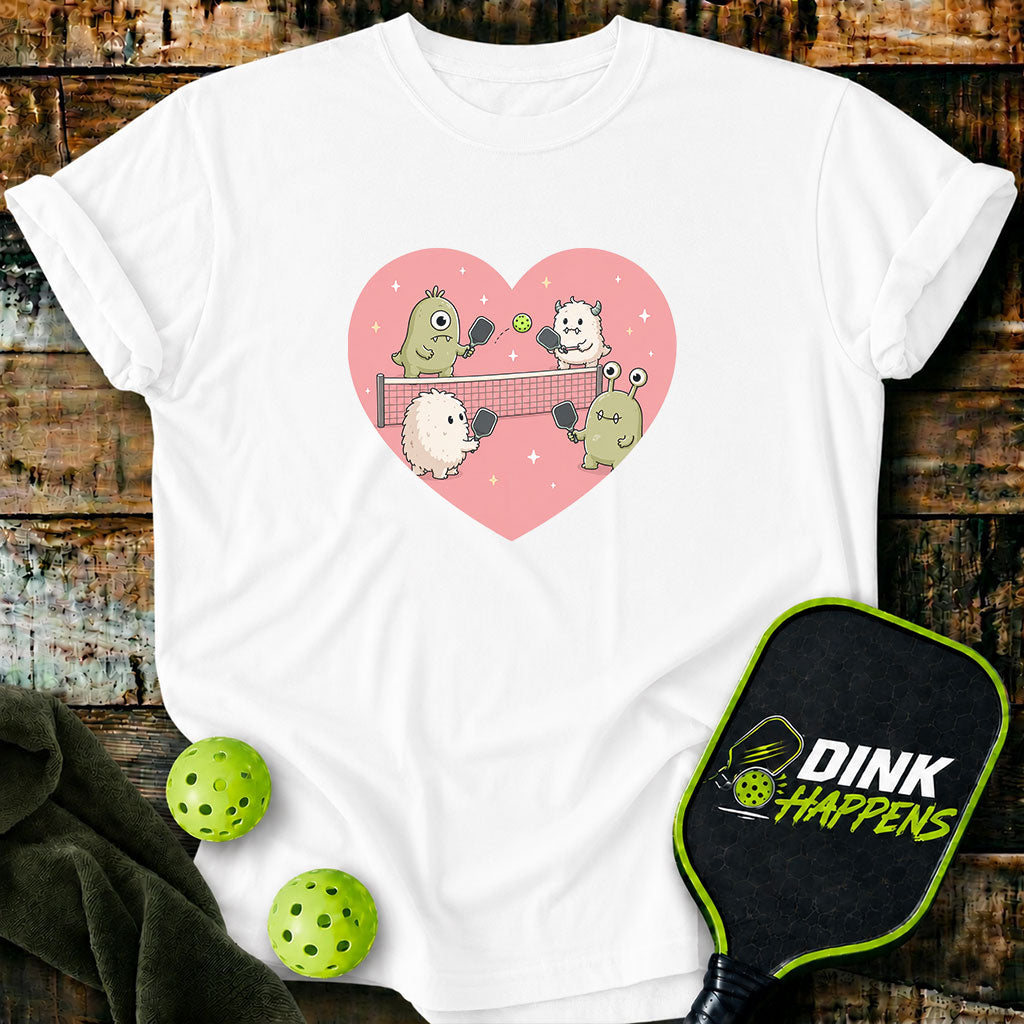 Love At First Dink - Monster Pickleball T-Shirt