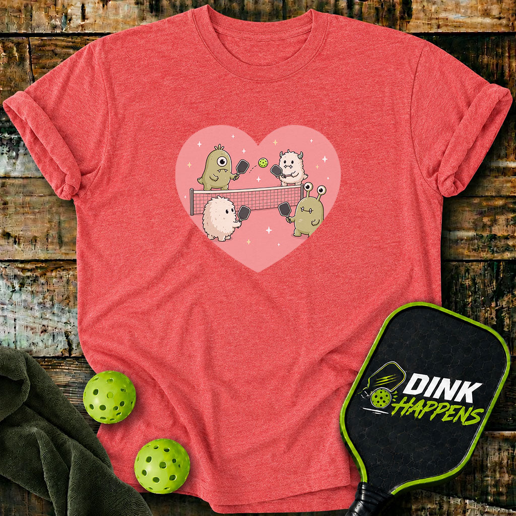 Love At First Dink - Monster Pickleball T-Shirt