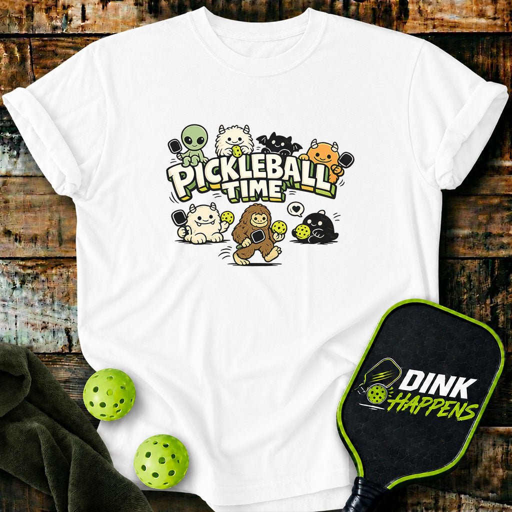 Pickleball Time - Monster Squad Pickleball T-Shirt