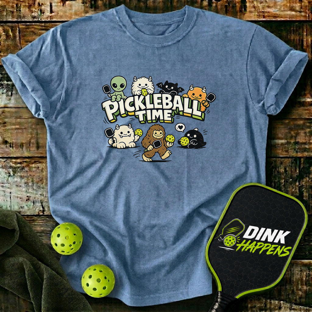 Pickleball Time - Monster Squad Pickleball T-Shirt