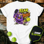 Fear The Paddle Monster Pickleball T-Shirt - Monster Edition Pickleball T-Shirt