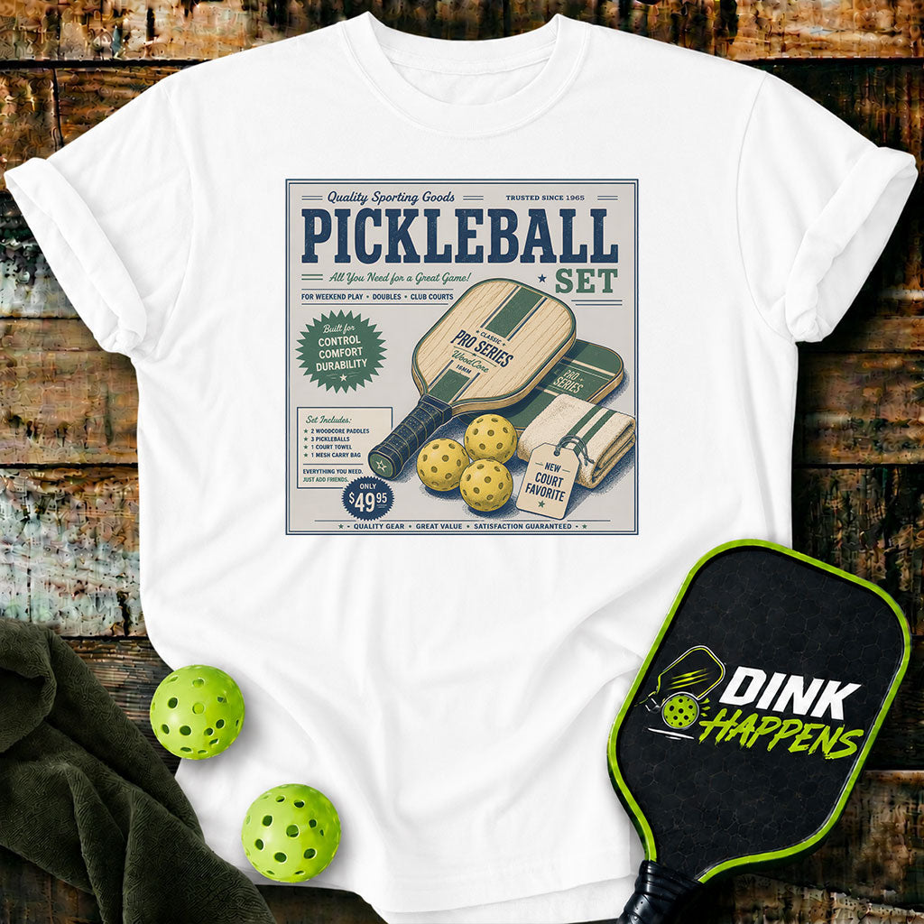 Pickleball Set Vintage Sporting Goods T-Shirt