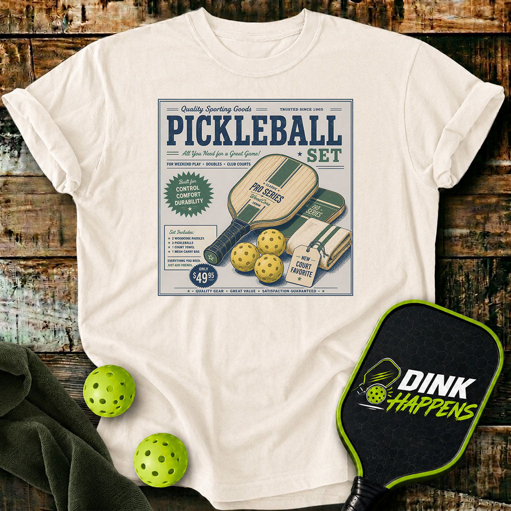 Pickleball Set Vintage Sporting Goods T-Shirt
