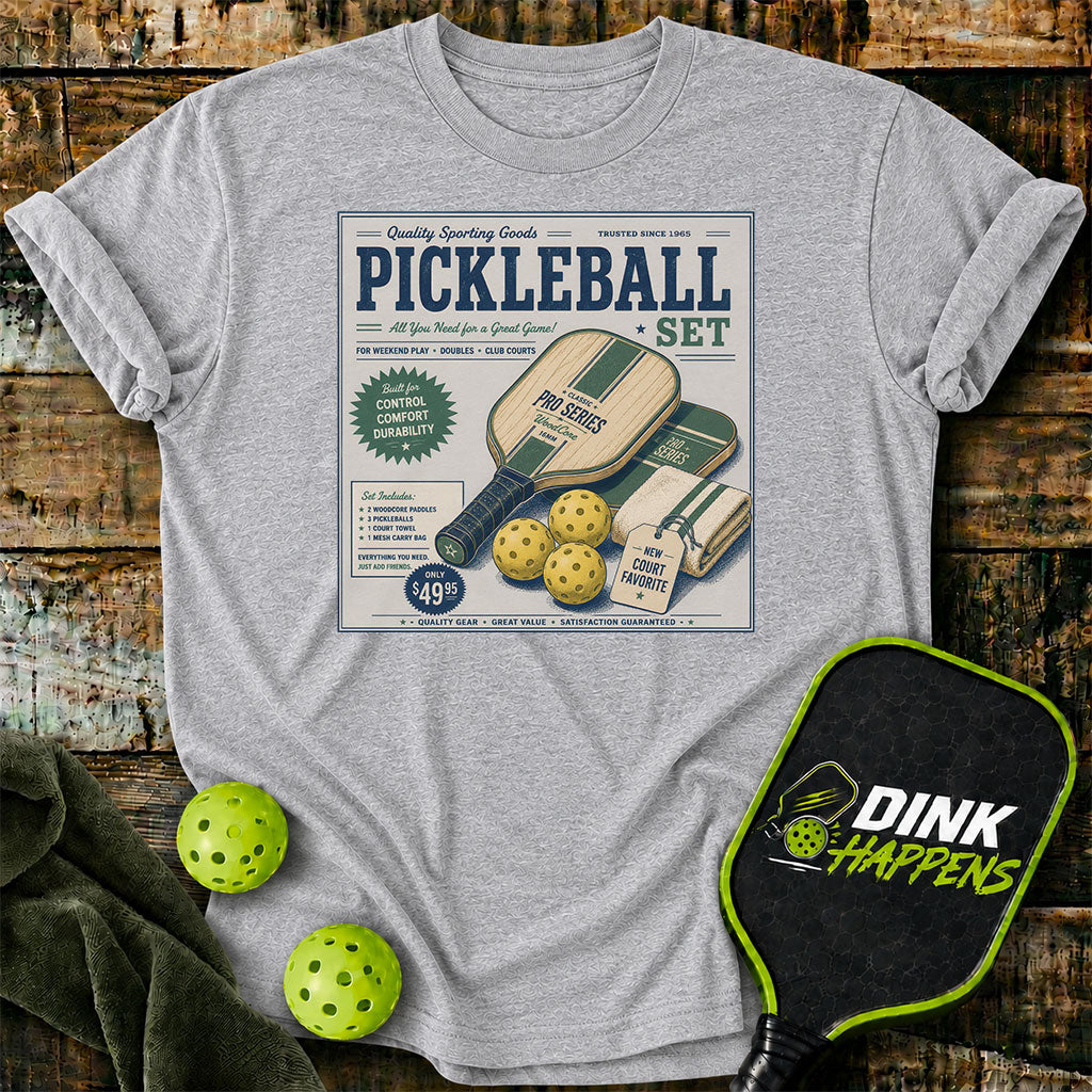 Pickleball Set Vintage Sporting Goods T-Shirt