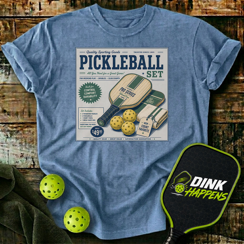Pickleball Set Vintage Sporting Goods T-Shirt