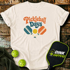 Pickleball Days Retro Paddle T-Shirt