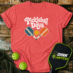 Pickleball Days Retro Paddle T-Shirt